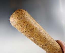 8 3/8" Phallic style Knobbed Medicine Pestle - attractive patinated Quartz, Ohio.