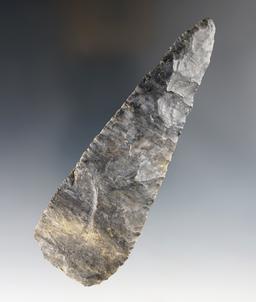 Nice 5 1/8" Coshocton Flint Knife found by Fred Groseclose in the 1960's in Knox Co., Ohio.