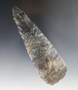Nice 5 1/8" Coshocton Flint Knife found by Fred Groseclose in the 1960's in Knox Co., Ohio.
