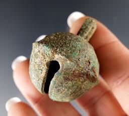 Heavily patinated 1 3/4" Metal Bell found at the White Springs Site in Geneva, New York.
