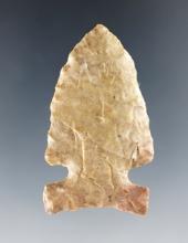 2 1/16" Big Sandy made from Ft. Payne Chert. Found in Davidson Co., Tennessee. Davis COA.