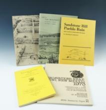 Set of 5 assorted papers on Zuni, Southwestern Pottery, Sandstone Hill Purblo Ruin, and more!