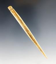 4 3/8" Highly Polished Bone Needle with a suspension groove.  Glovers Cave, Ex. Raymond Vietzen.