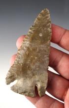 3 3/4" Lost Lake made from Ft. Payne Chert. Found in Central Kentucky. Dickey COA.