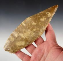 Large 7 1/4" Archaic Knife made from Edwards Flint, Texas. Ex. Mike Crone, Ken Partain.