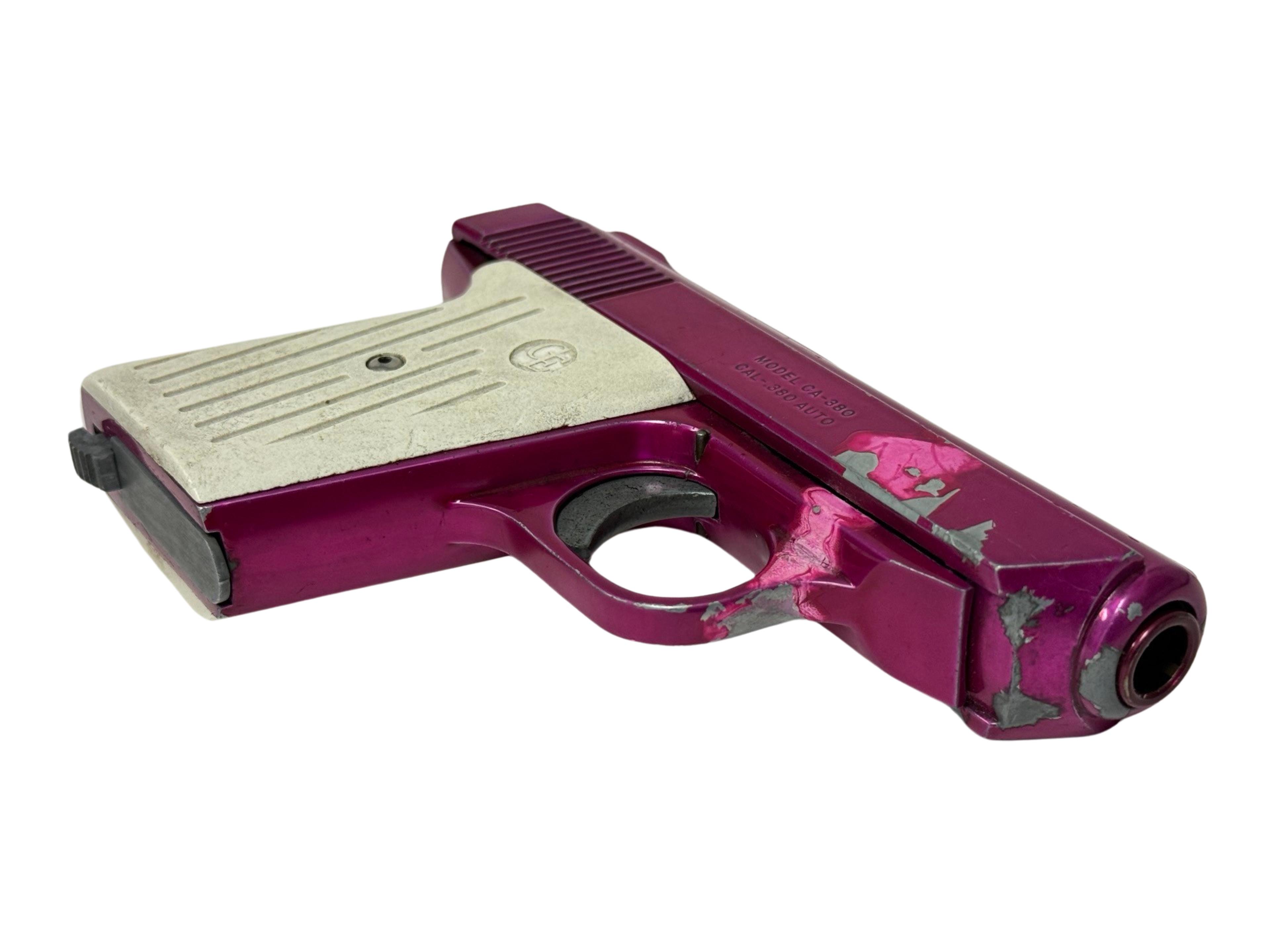 Cobra Enterprise Model CA-380 Semi-Automatic .380 AUTO Pink Chrome Pistol