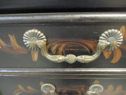 Hand Decorated Distressed Finish Jewelry Armoire