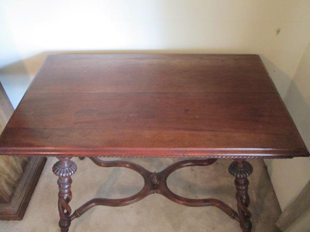 Antique Table with Carved Legs