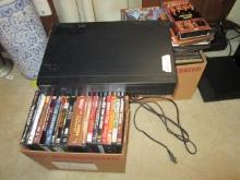 Samsung VCR and DVD Player with DVDs and VHS Tapes
