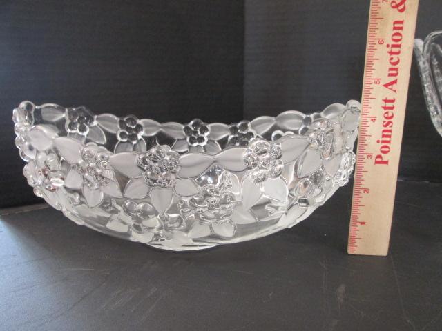 Three Crystal Serving Bowls