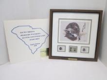 Signed and Numbered 1988 Governor's Medallion Edition SC Waterfowl Stamp Print