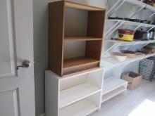 Three Melamine Shelf Units