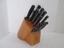 Wolfgang Puck 14 Piece Knife Set in Wood Block