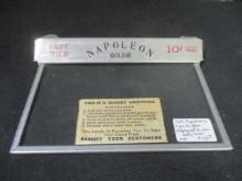 1920's Napolean 5c Cigar Box Glass Display adv. Cover