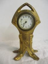 New Haven Clock Co. Brass Clock