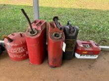 5 Vintage Style Gas Cans