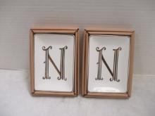 Mud Pie (Lot of 2) Initial Trinket Trays