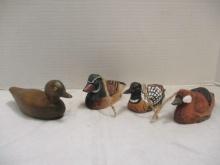 Lot of 4 Wood Ducks