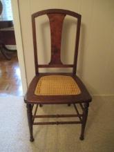 Antique Chair with Caned Seat