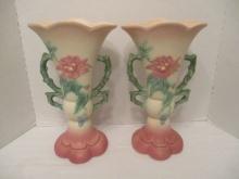 Pair of Hull Art Floral Vases