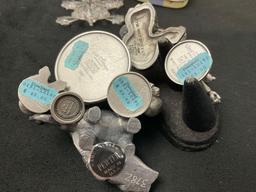 Fine Pewter DISNEY figures by Schmid, Winnie the Pooh Watch w/ Leather straps in case