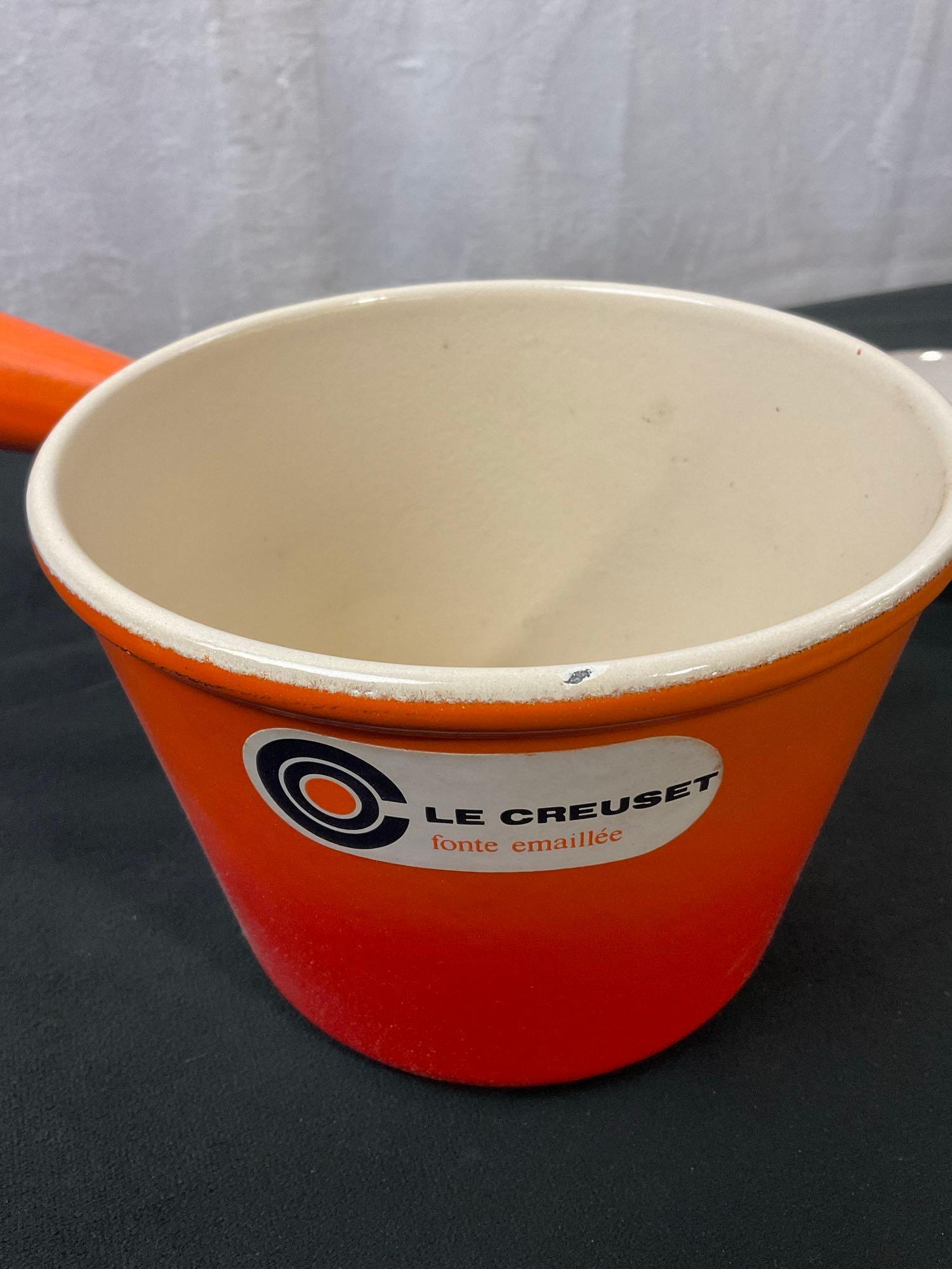 New Old Stock, Le Creuset Enameled Cast Iron Pot & Fondue Set