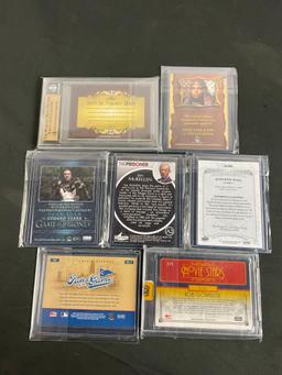 Collection of Signed / Memorabilia Cuts Celebrity Trading Cards incl. David Spade, Ian McKellen