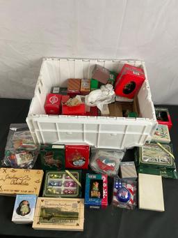 Assortment of Collectible Vintage Christmas Ornaments of Various Shapes, Sizes, & Styles