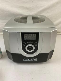 Chicago 2.4 Pint Professional Ultrasonic Cleaner. Never Used, In Box. Tested, Works. See pics.