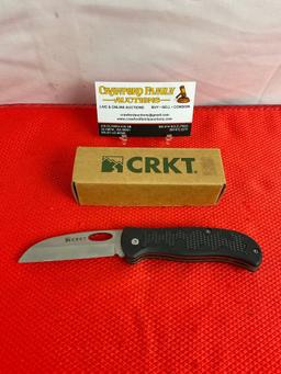 CRKT "Edgie" 3" 420J2 Steel Self-Sharpening Slip Joint Folding Knife Model 6442. NIB. See pics.