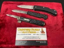 Trio of Assorted Vintage Remington Folding Knives,