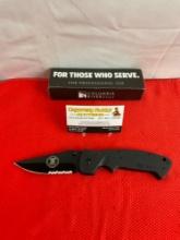 CRKT Crawford Kasper 4" Stainless Steel Folding Blade Tactical Knife Model 6783K w/ NRA Logo. NIB.