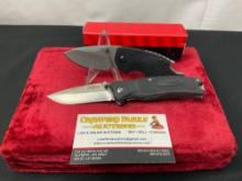 Pair of Folding Knives, Western titanium bonded pocket knife & Kershaw Model 8700 Shuffle
