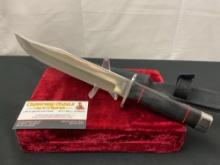 Boda Stainless Steel Large Hunting Knife w/ Nylon Sheath