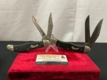 Pair of Large Frontier Folding Trapper Knives, 2x Model 4624, Imperial