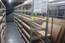 (4) 2 x 4 x 6' Steel/Wood Shelving Units