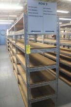 (4) 2 x 4 x 6' Steel/Wood Shelving Units