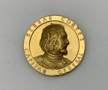 1963 Mexico Cortes & Cuauhtemol Gold Medal (4.7g)