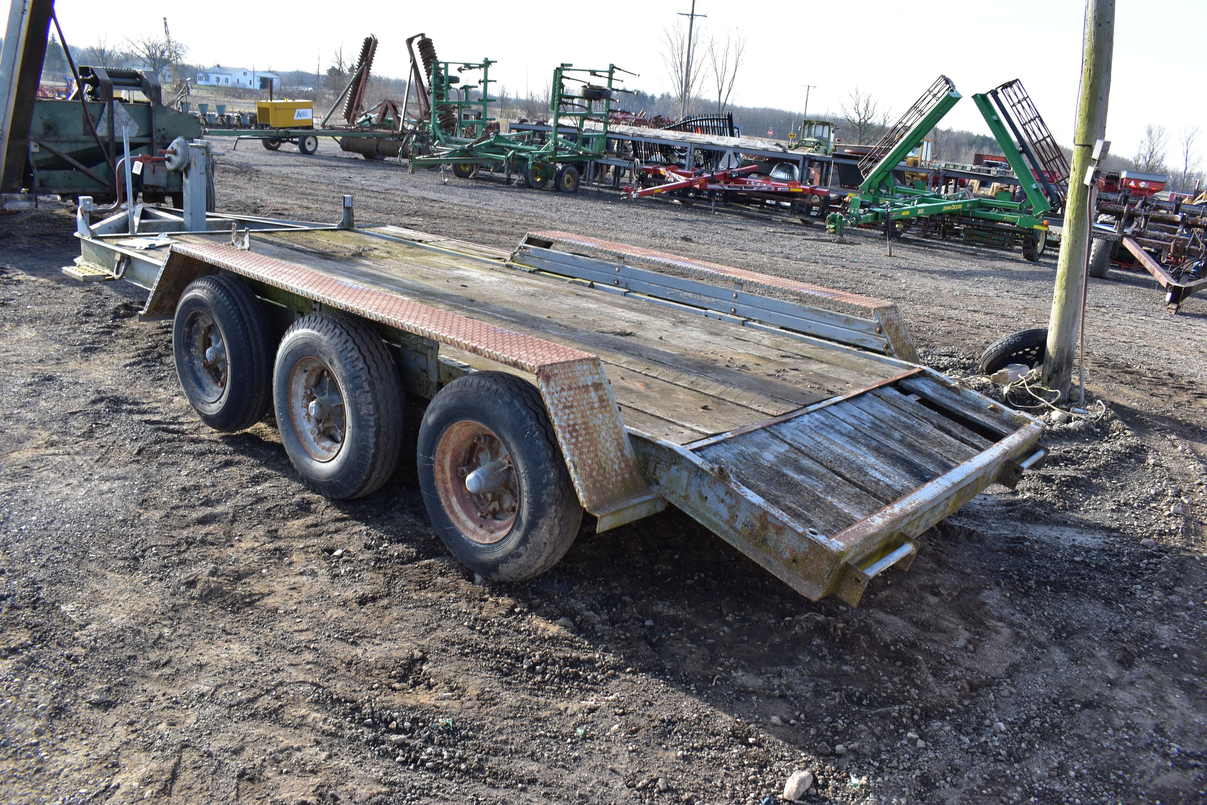 Shop Bulit Tri Axle Trailer 16 Ft