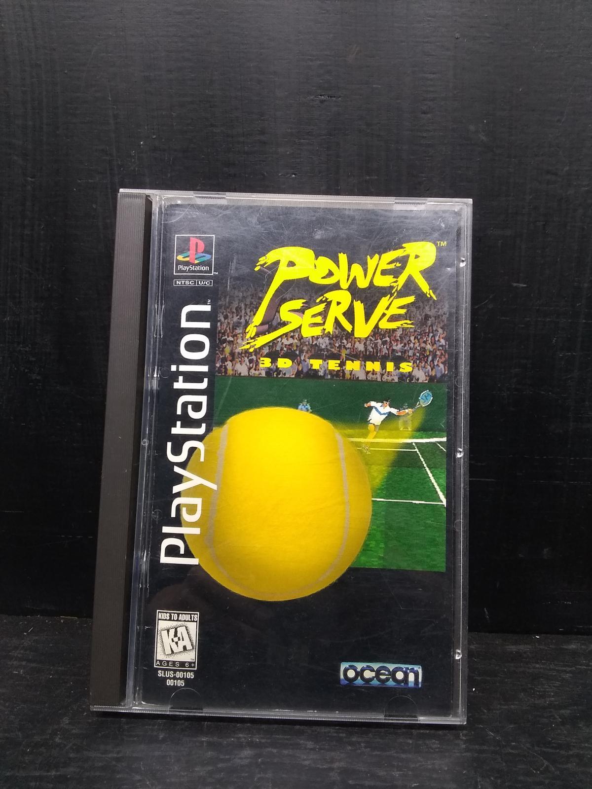 Playstation Long Box Video Game-Power Serve