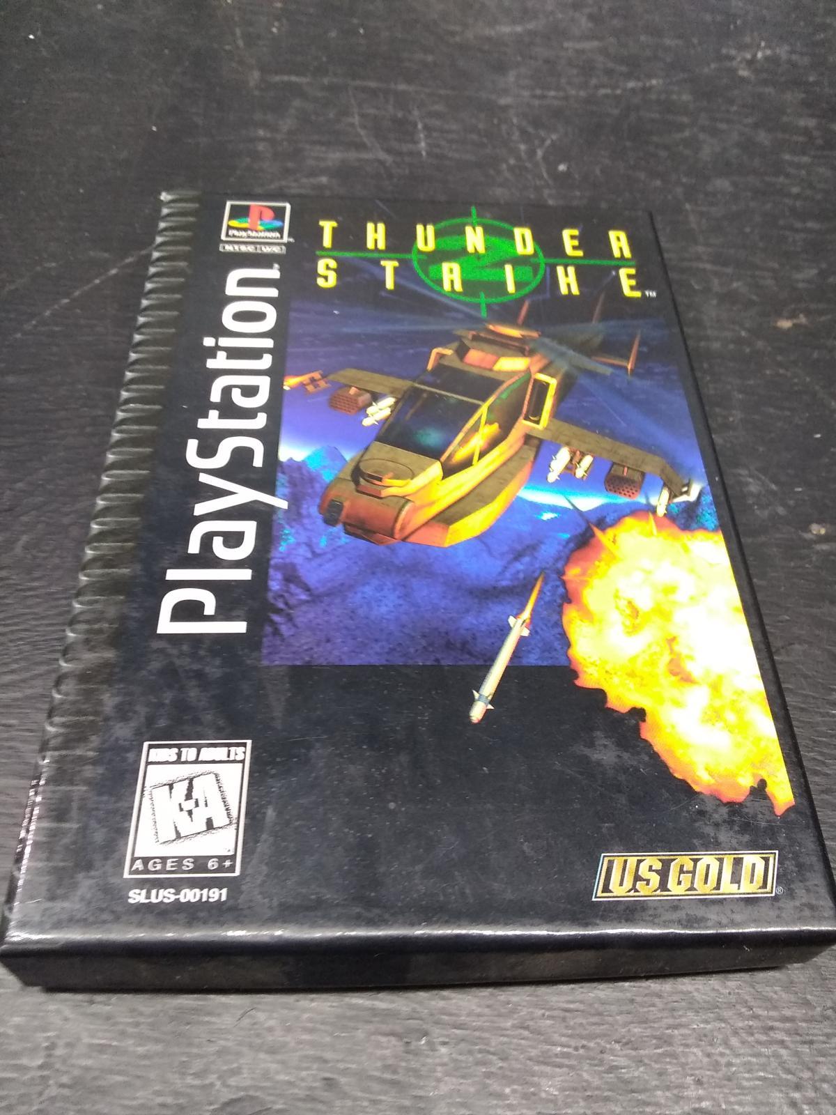 Playstation Long Box Video Game-Thunder Strike