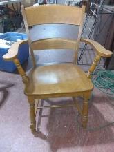 Vintage Oak Arm Chair