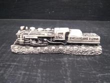 Carved Georgian Marble Trains Gone By-Chesapeake & Ohio 246
