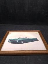 Framed Vintage Car Print