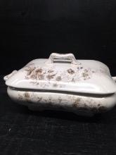 Vintage Ironstone Style Double Handle Soup Tureen