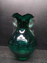 Studio Art Glass Double Handle Vase