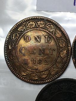 1882 H Canadian One Cent