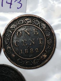 1882 H Canadian One Cent