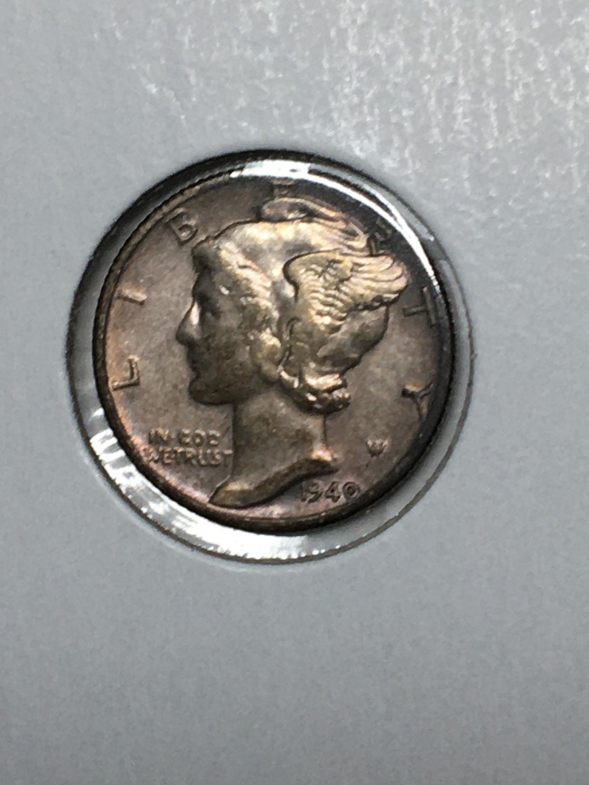 1940 P Mercury Dime