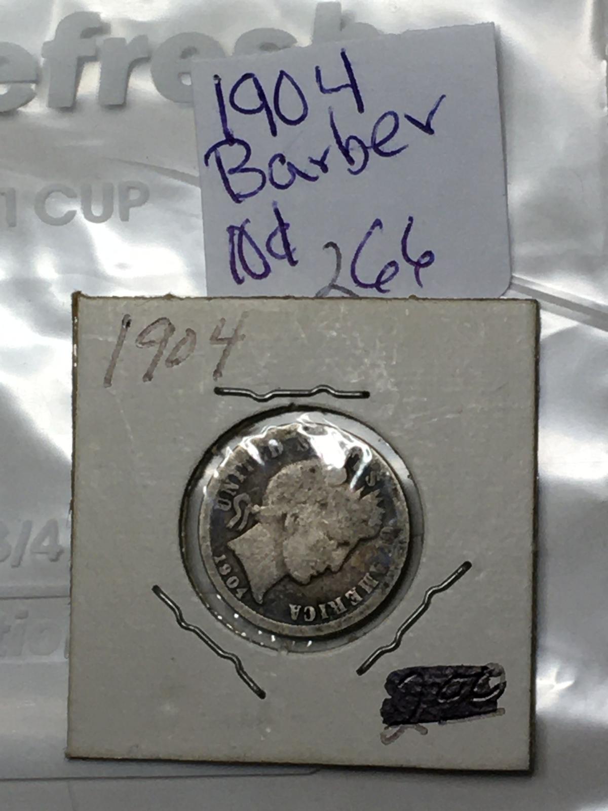 1904 Barber Dime